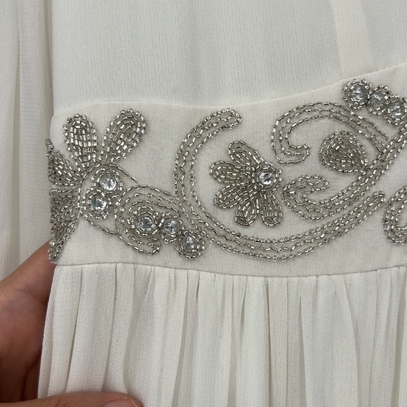 French Connection Cari Wedding Dress Style 71JOI SUMMER WHITE PF CARI LS MAXI - Picture 7 of 12